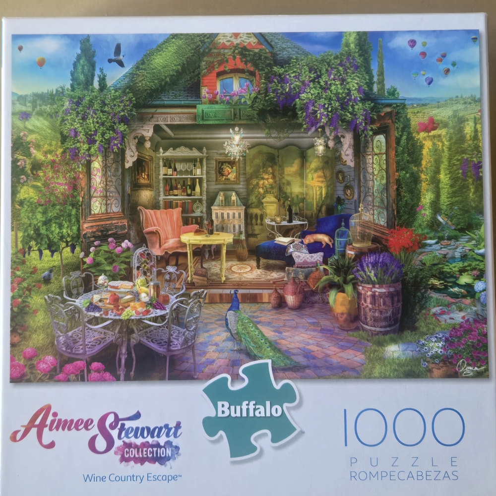 Aimee Stewart-"Wine Country Escape"- 1000 Piece Jigsaw Puzzle Buffalo Games